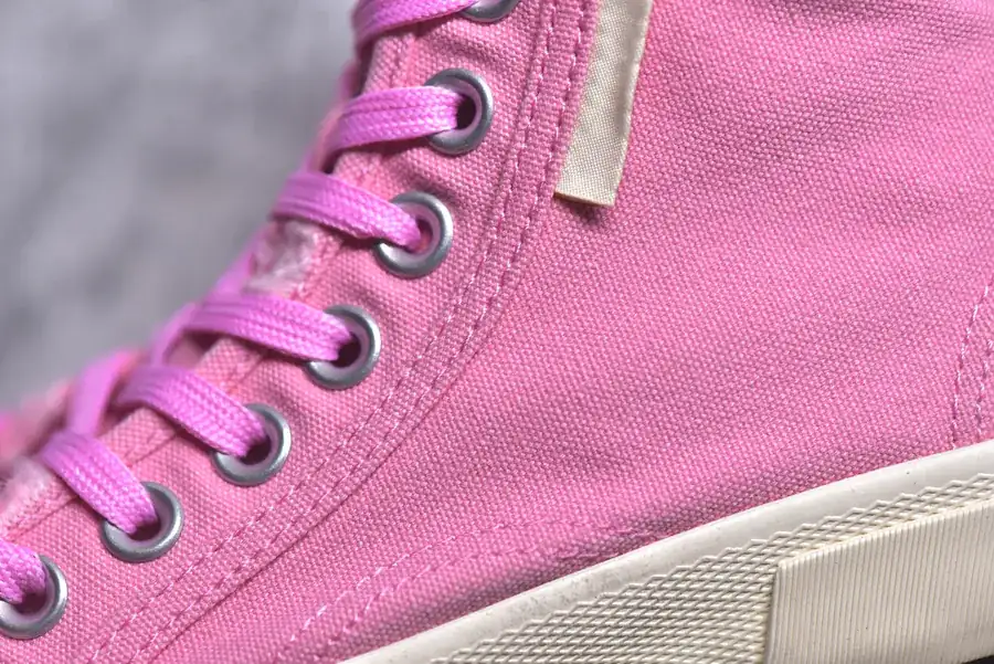 BALENCIAGA Paris Worn Effect Canvas Low Top Sneaker
