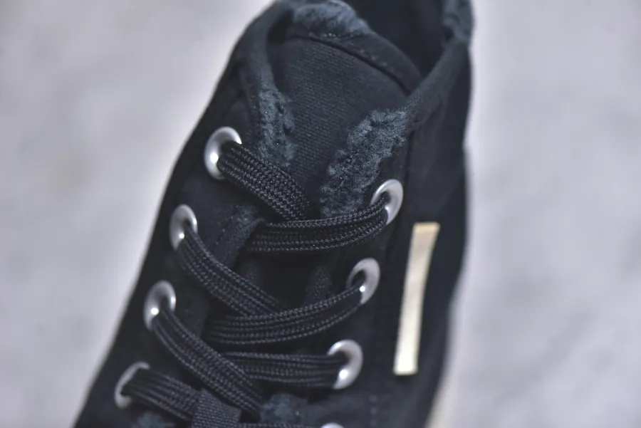 BALENCIAGA Paris Worn Effect Canvas Low Top Sneaker