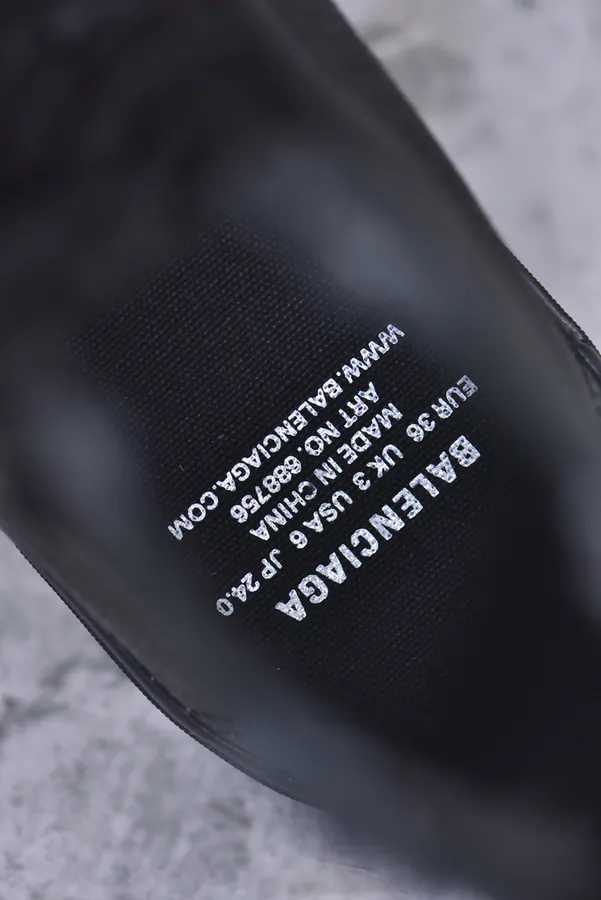 BALENCIAGA Worn Effect Canvas Low Top Sneaker