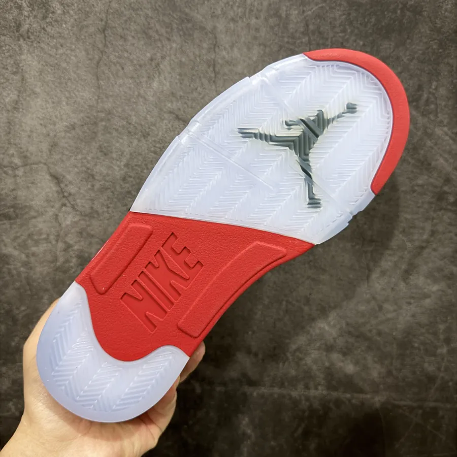 Air Jordan 5 Retro Fire Red Black Tongue