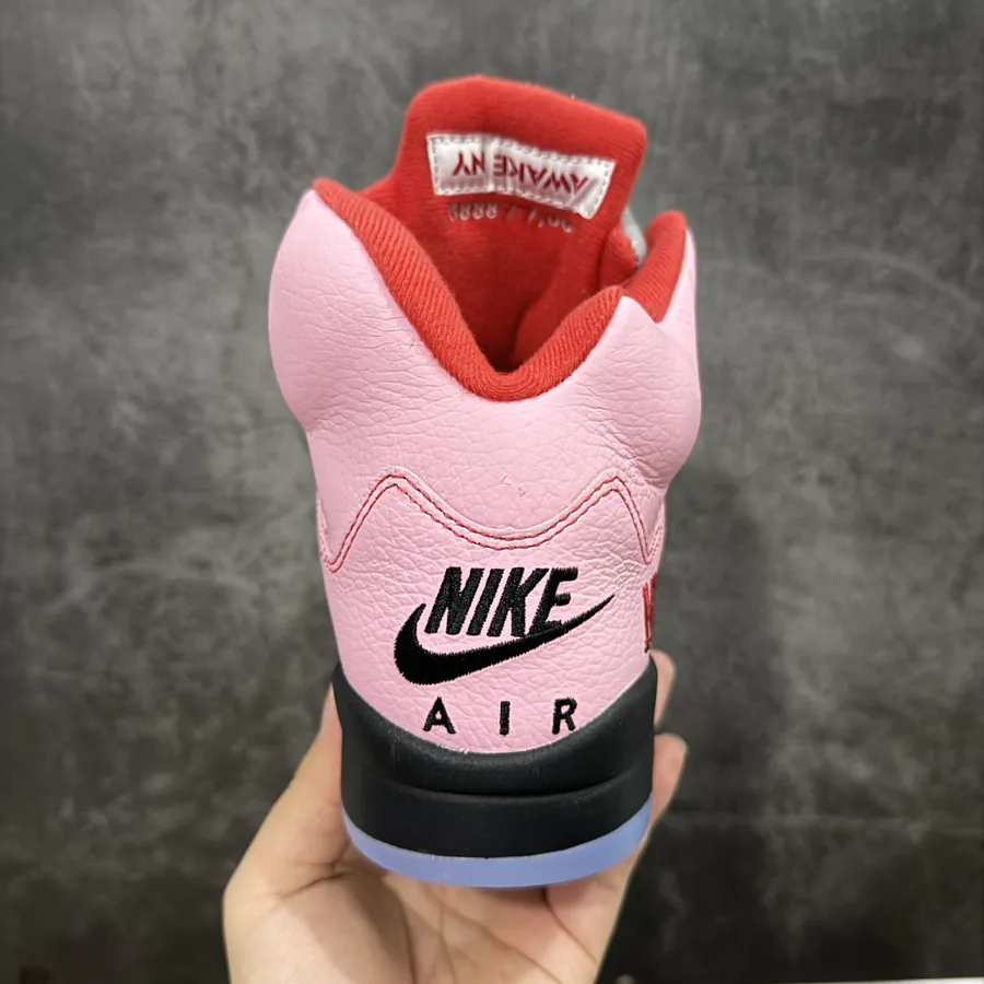 Awake x Air 5 Retro High Top Pink