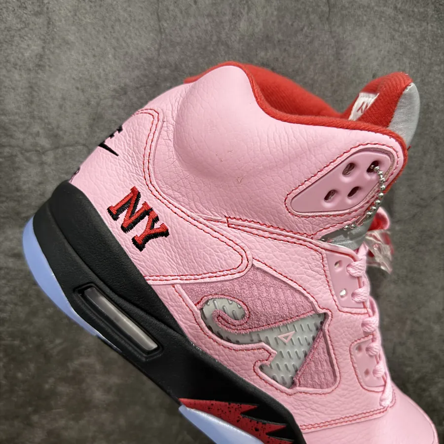 Awake x Air 5 Retro High Top Pink