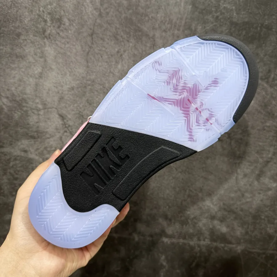 Awake x Air 5 Retro High Top Pink