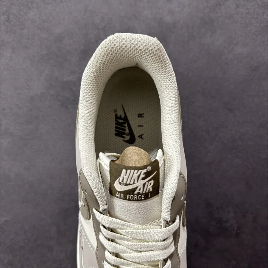 Nike Air Force 1 Smiling Bear Custom Low Top Sneakers