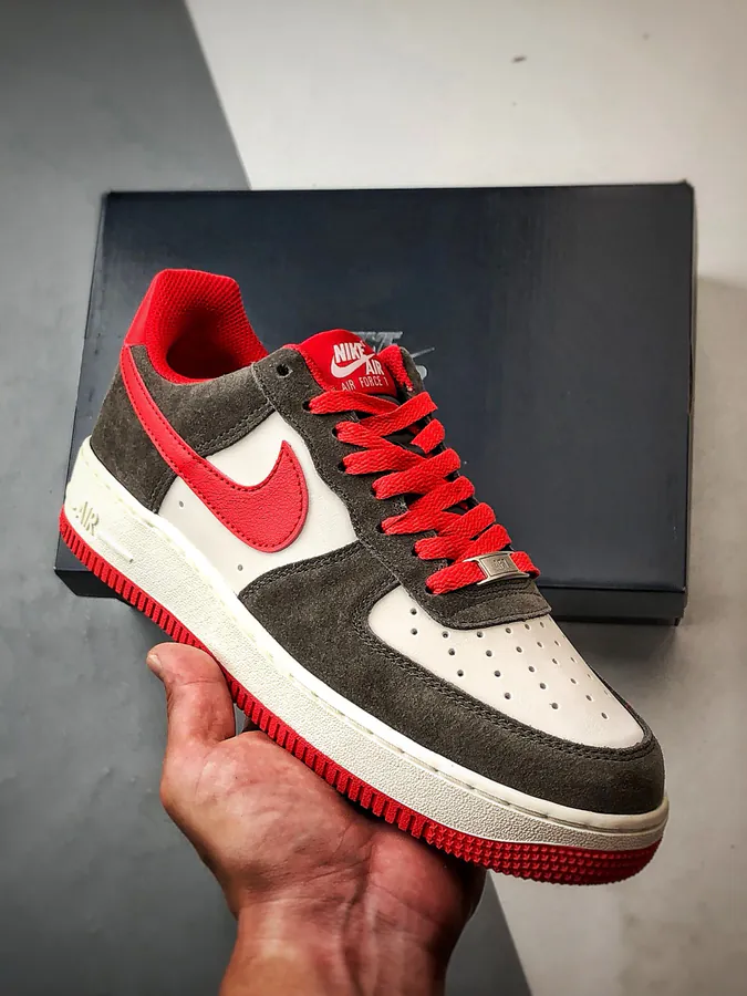 Exclusive Original Air Force 1 07 Low Brown Red