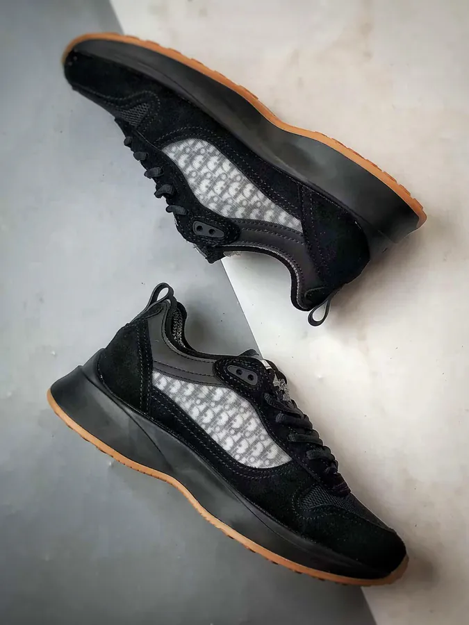Dior B25 Oblique Runner Sneaker Black