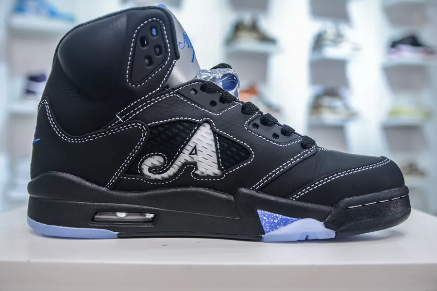 Awake x Air 5 Collaboration Black Blue Sneaker