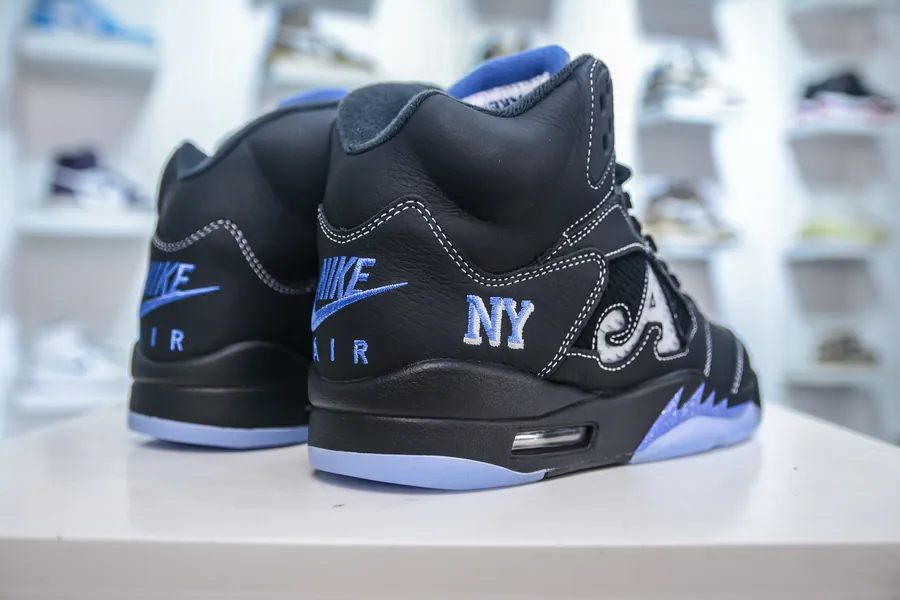 Awake x Air 5 Collaboration Black Blue Sneaker
