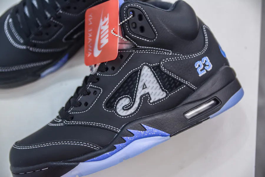 Awake x Air 5 Collaboration Black Blue Sneaker
