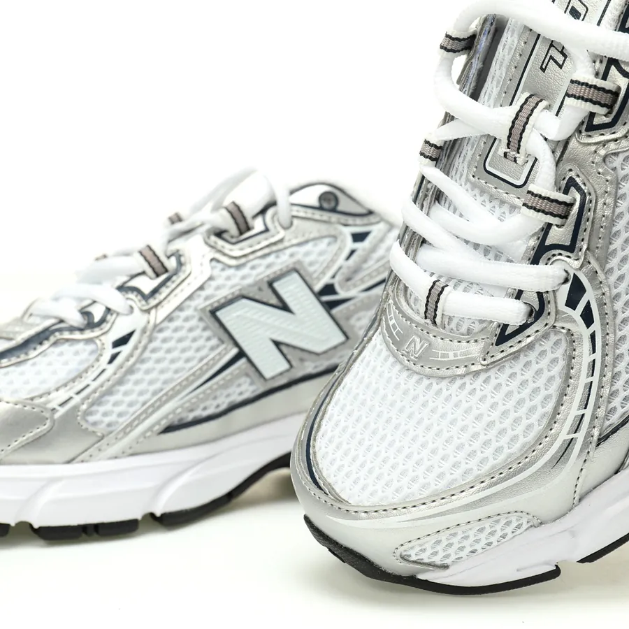 New Balance MR740 Low Top Sneaker with Silver and Midnight Blue Color