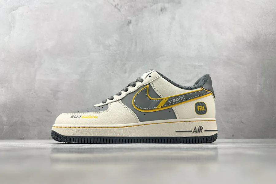 Nike Air Force 107 Mini SU7 Collaboration, Cream and Gray