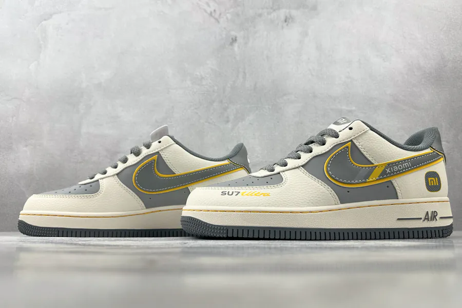 Nike Air Force 107 Mini SU7 Collaboration, Cream and Gray