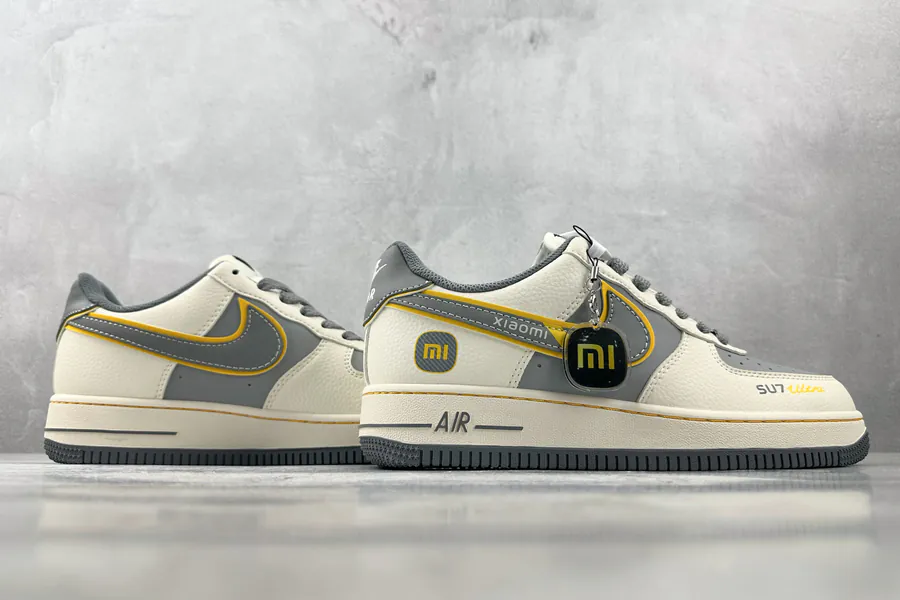 Nike Air Force 107 Mini SU7 Collaboration, Cream and Gray