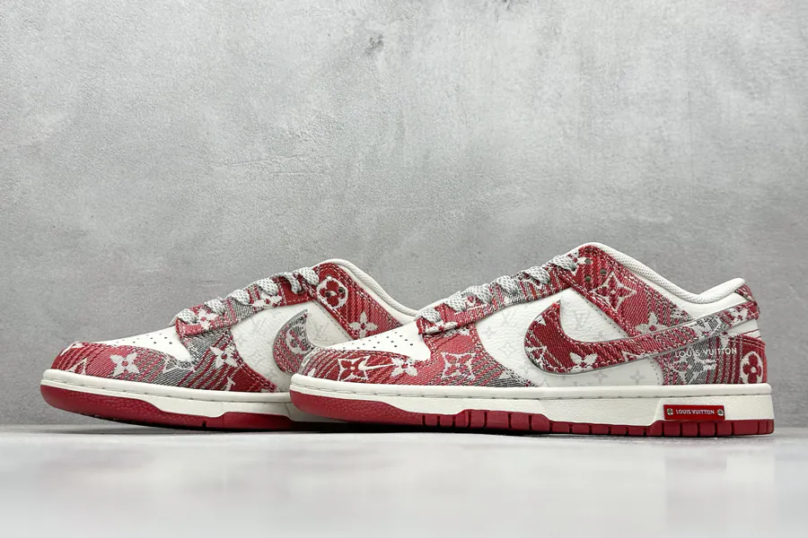 Nike SB Dunk Low LV Collaboration Premium Customized Low Top Sneakers