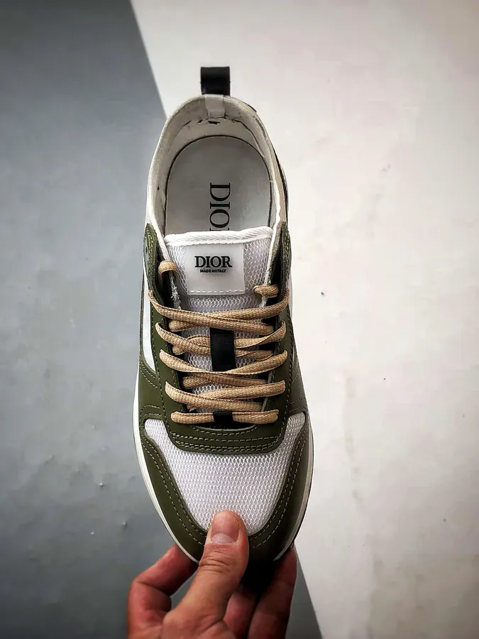 Dior B25 Oblique Runner Sneaker White and Mint