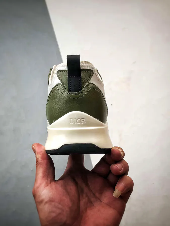 Dior B25 Oblique Runner Sneaker White and Mint