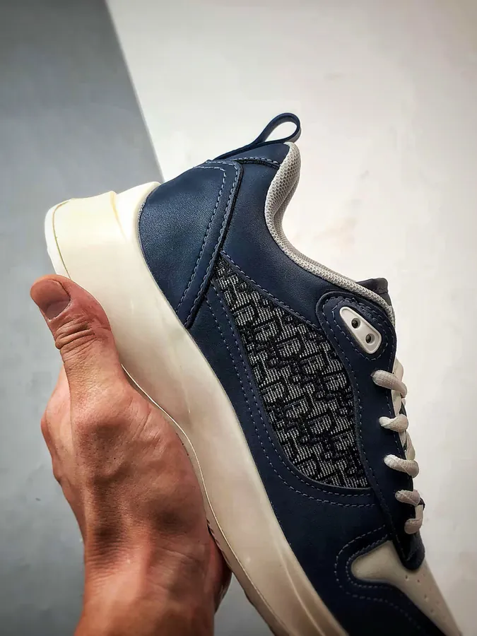 Dior B25 Oblique Runner Sneaker Blue and White