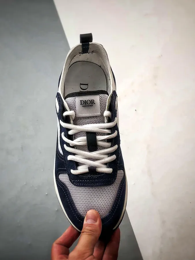 Dior B25 Oblique Runner Sneaker White Blue