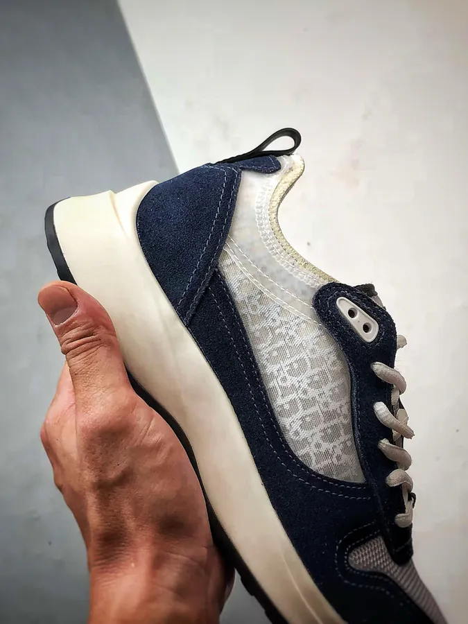 Dior B25 Oblique Runner Sneaker White Blue