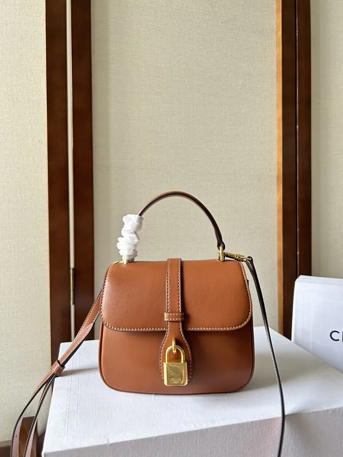 CELIN E 23 Summer New Tabou Mini Smooth Calfskin Handbag