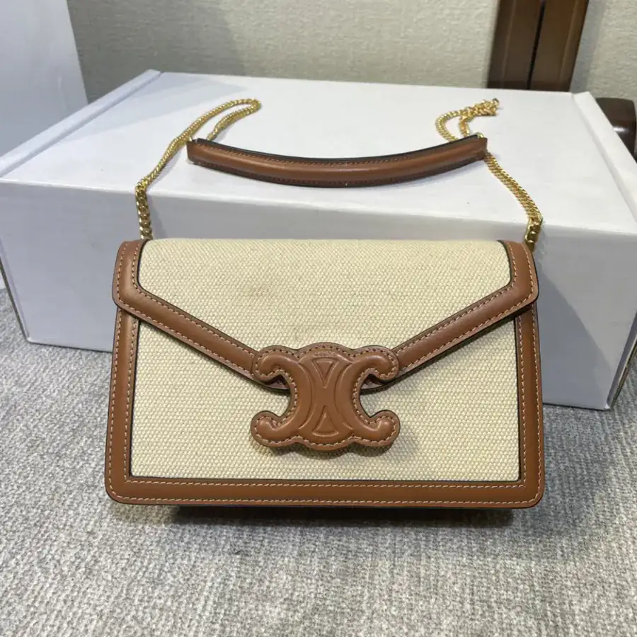 Celine 2022 New Float Embossed Envelope Bag