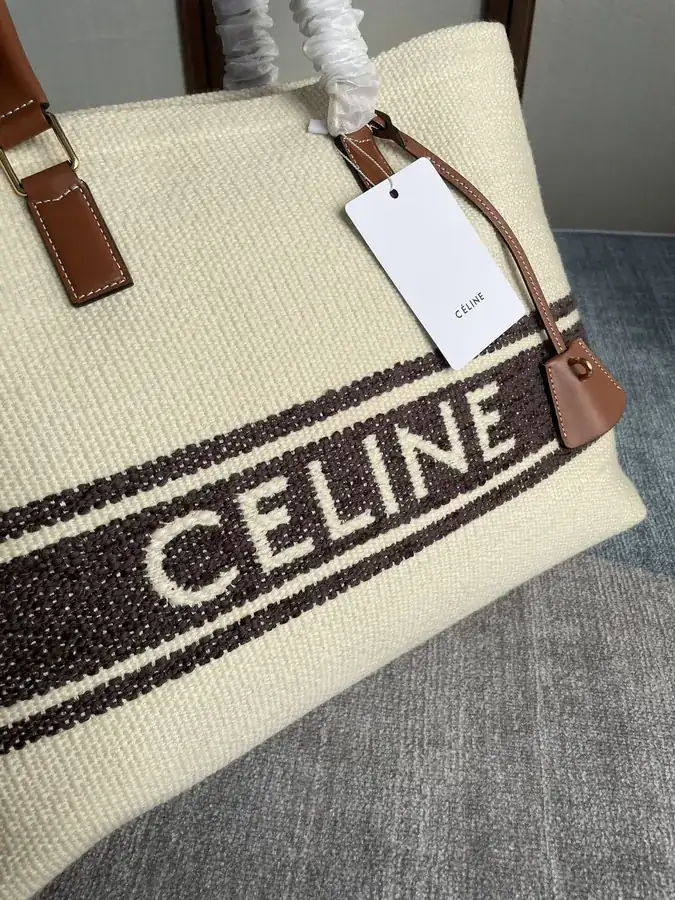 CABAS Fabric Brown Bucket Bag