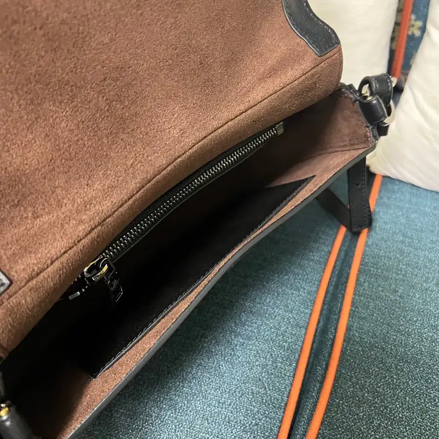 GARAVANI OHVAL Small Calfskin Handbag with Rotating VLOGO Signature Clasp
