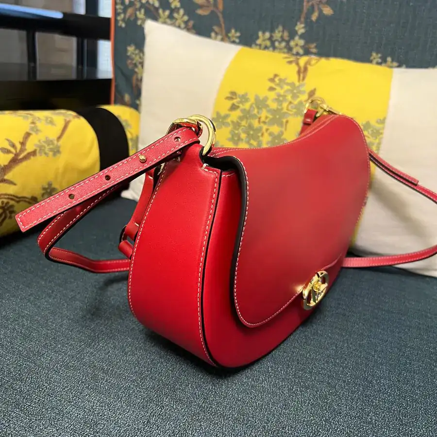GARAVANI OHVAL Large Calfskin Handbag with Rotating VLOGO Signature Clasp