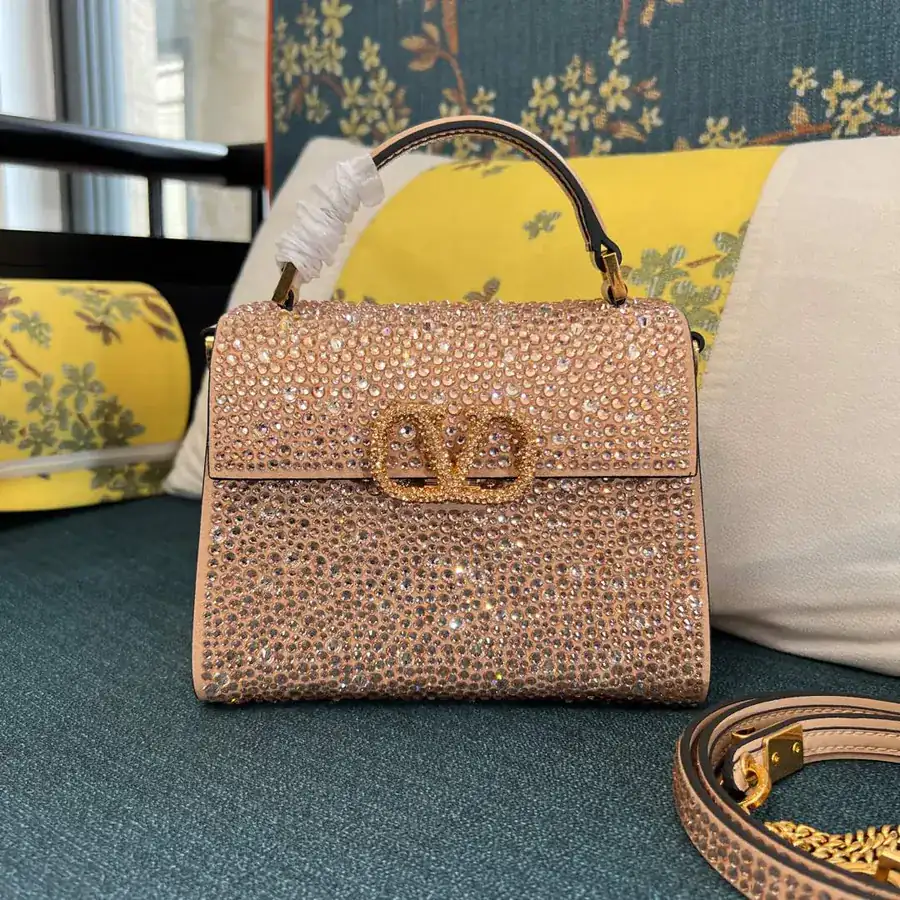 VSLING Mini Alligator Print Calfskin Tote Bag with Adjustable Strap
