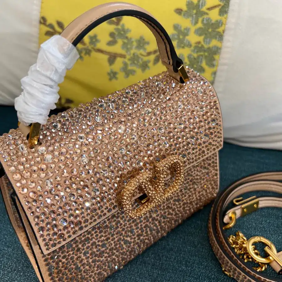 VSLING Mini Alligator Print Calfskin Tote Bag with Adjustable Strap