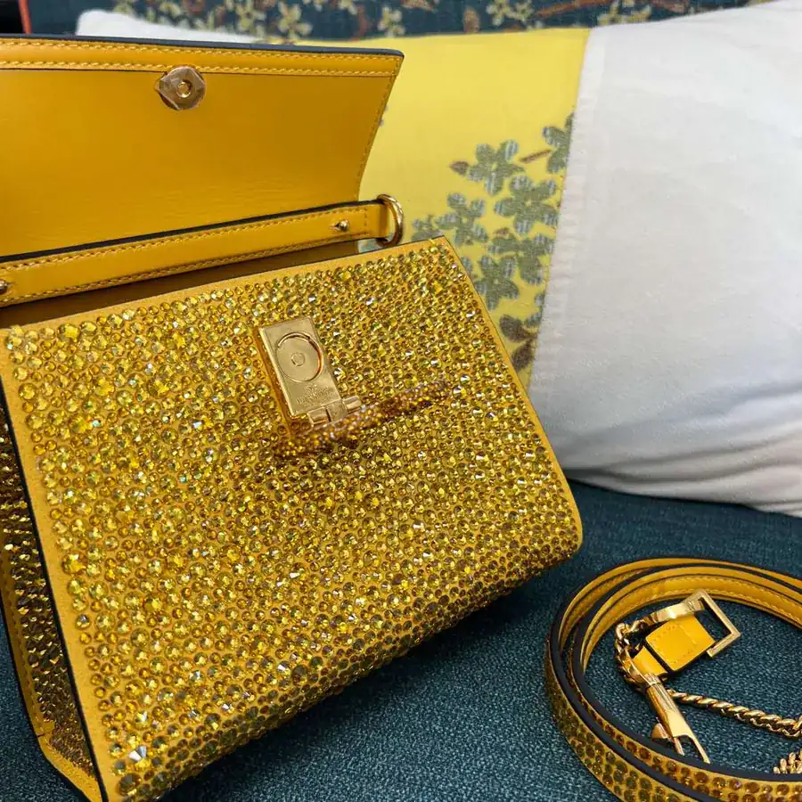 VSLING Mini Alligator Skin Clutch with Adjustable Strap