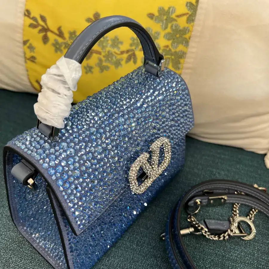 VSLING Mini Alligator Skin Handbag with Adjustable Strap
