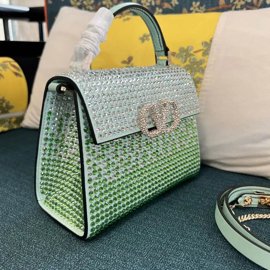 VSLING Mini Calfskin Handbag with Adjustable Strap