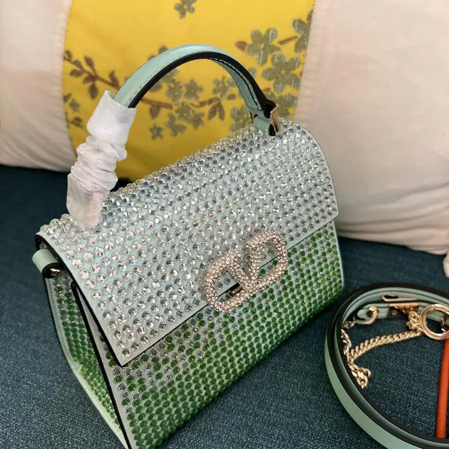 VSLING Mini Calfskin Handbag with Adjustable Strap