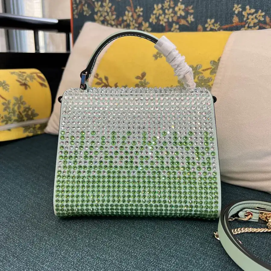 VSLING Mini Calfskin Handbag with Adjustable Strap