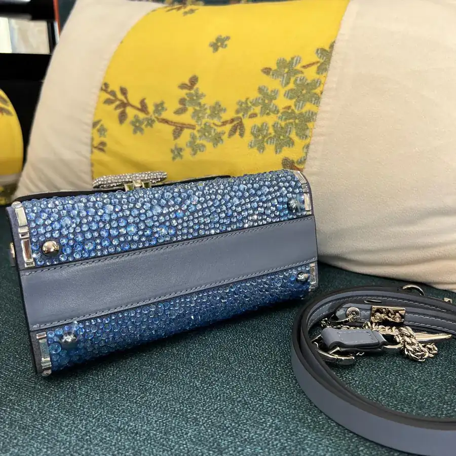VSLING Mini Alligator Skin Crossbody Bag with Adjustable Strap