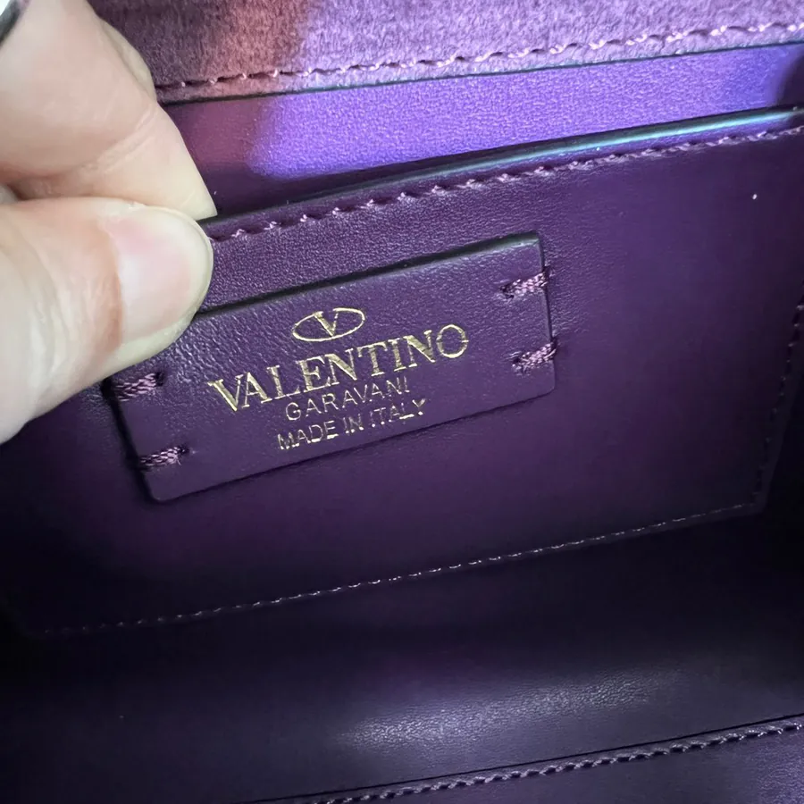 VSLING Mini Alligator Embossed Calfskin Tote with Adjustable Strap