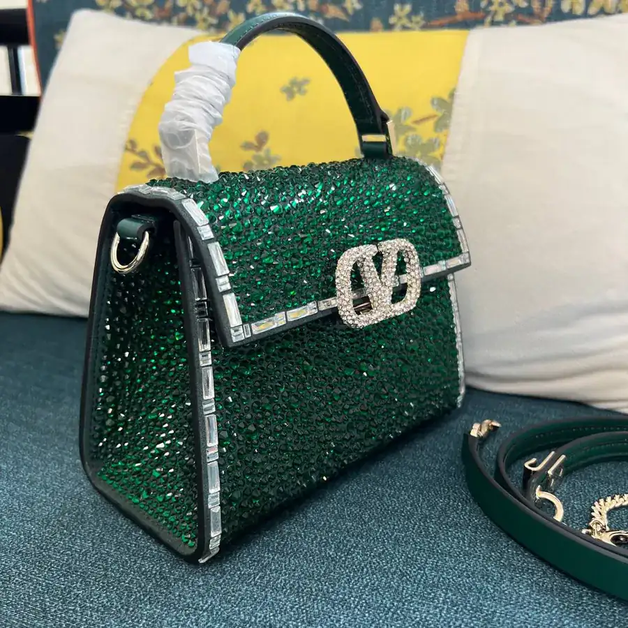 VSLING Mini Alligator Skin Handbag with Adjustable Strap