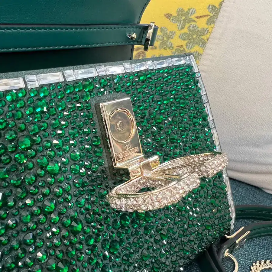 VSLING Mini Alligator Skin Handbag with Adjustable Strap
