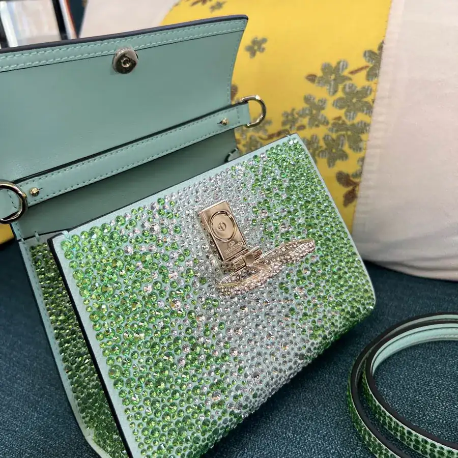 VSLING Mini Alligator Skin Clutch with Adjustable Strap