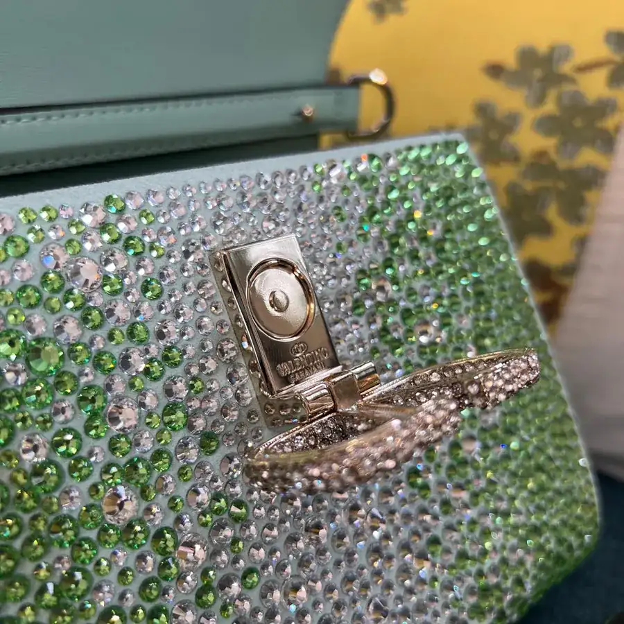 VSLING Mini Alligator Skin Clutch with Adjustable Strap