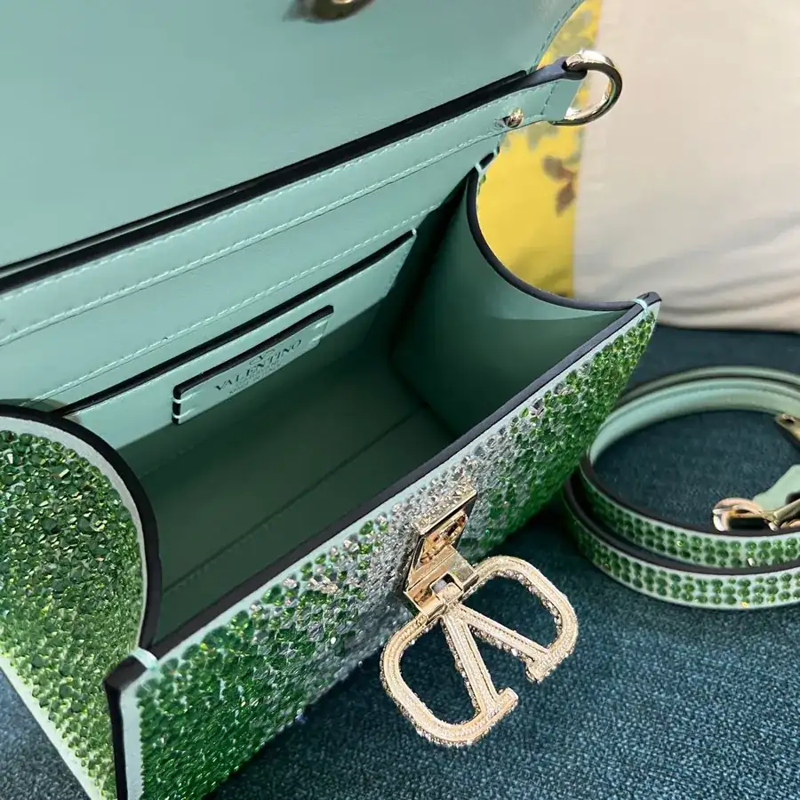 VSLING Mini Alligator Skin Clutch with Adjustable Strap