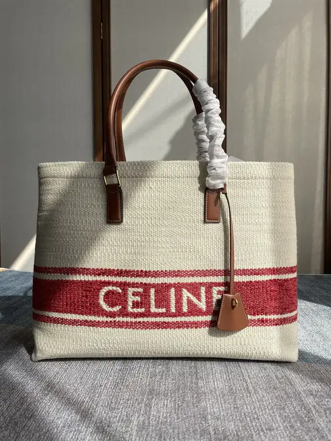 CABAS Fabric Red Bucket Bag