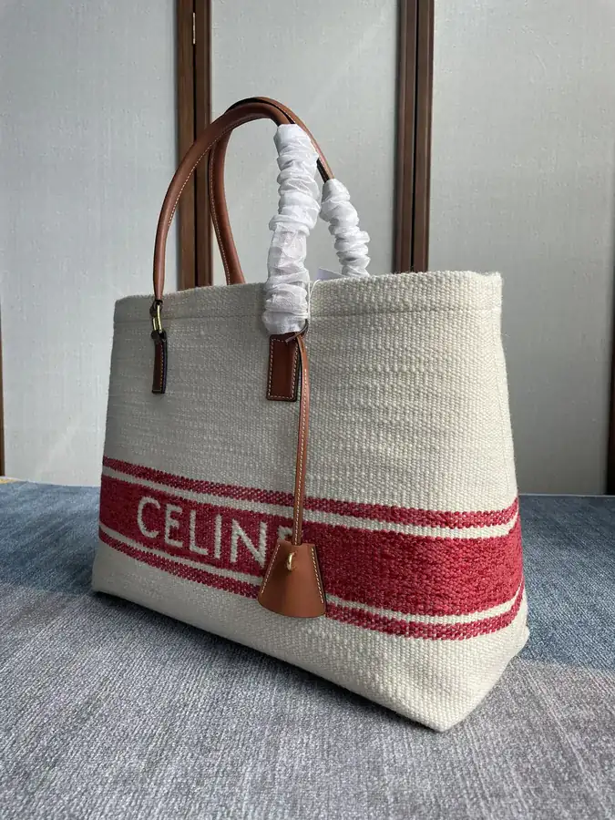 CABAS Fabric Red Bucket Bag