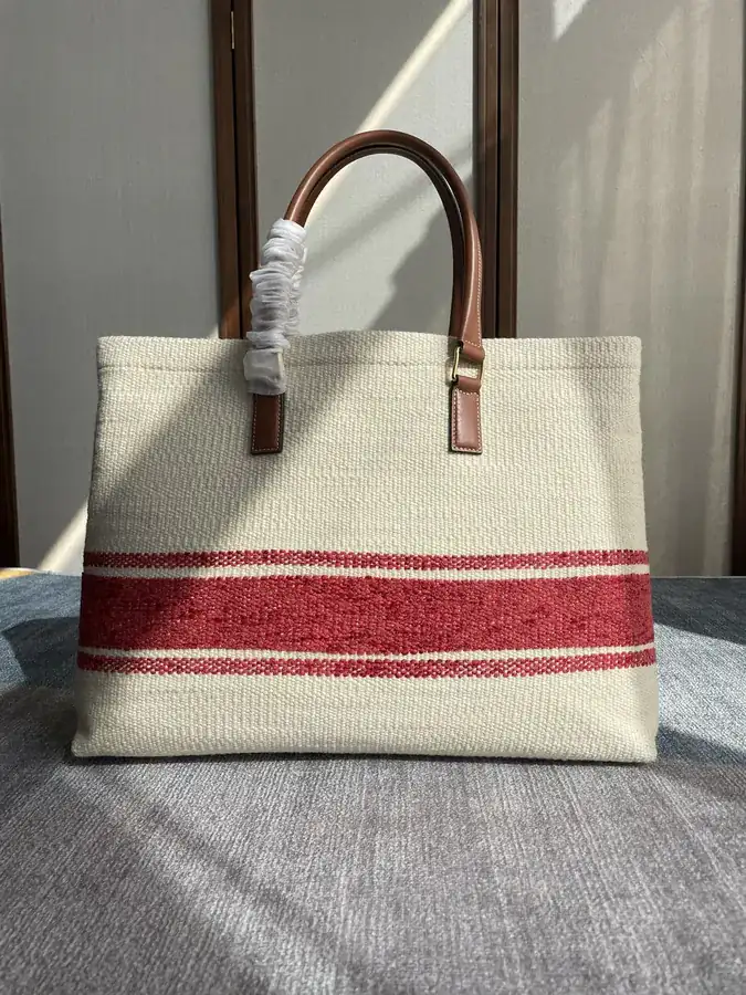 CABAS Fabric Red Bucket Bag
