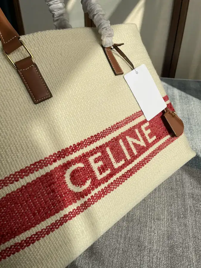 CABAS Fabric Red Bucket Bag