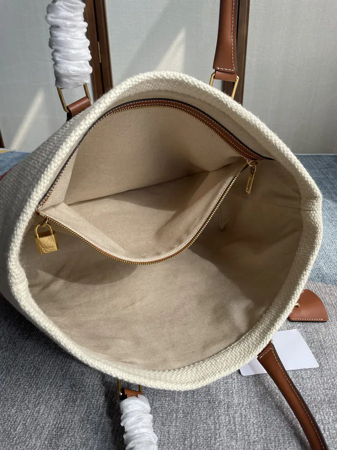 CABAS Fabric Red Bucket Bag