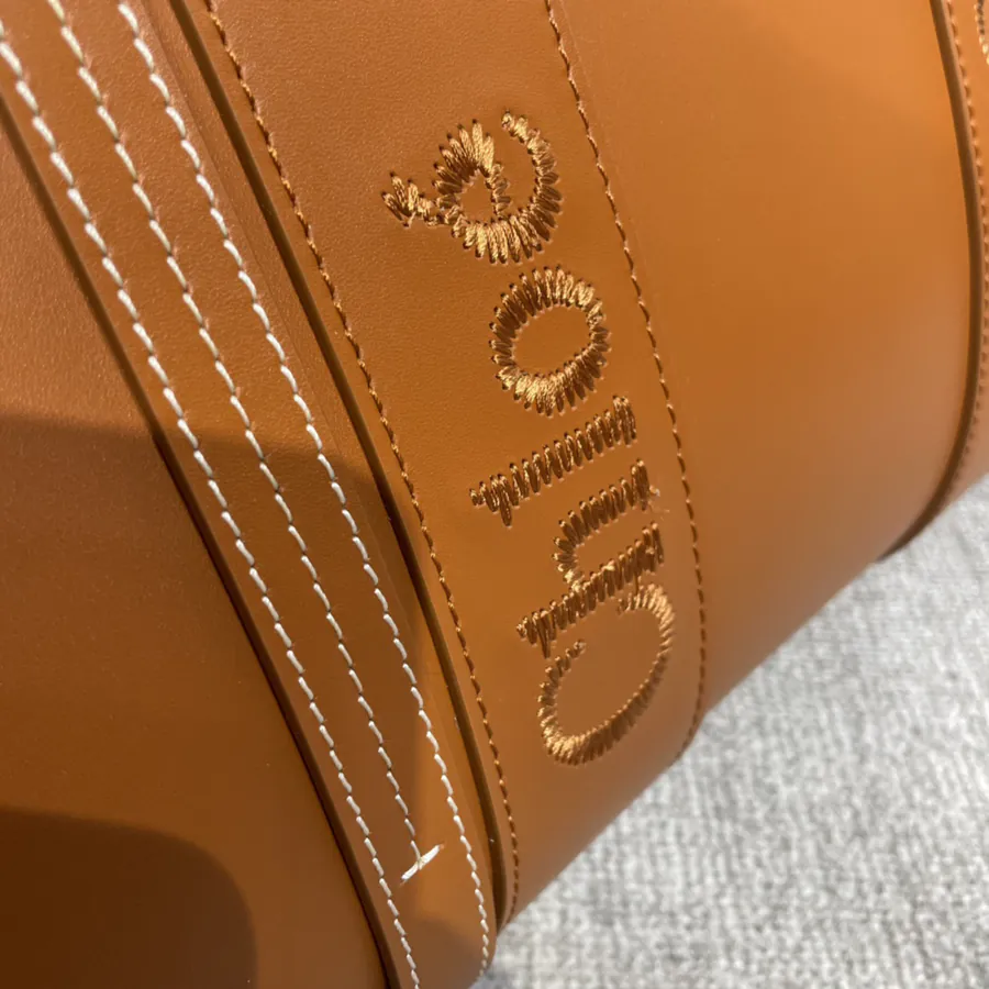Chloe Woody Tote Bag in Full Leather