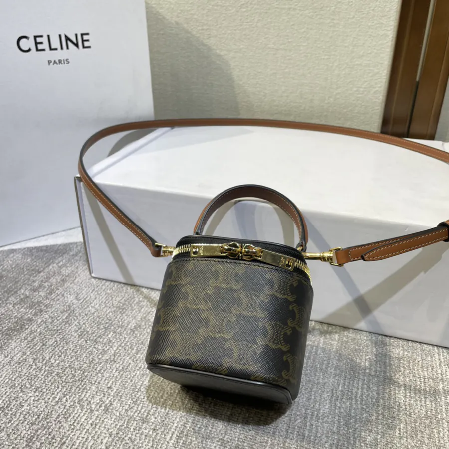 Celine New Mini Signature Calfskin Box Bag