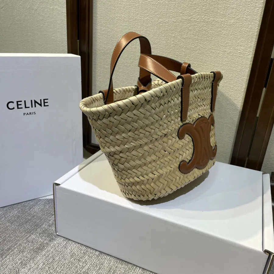 TEEN TRIOMPHE CLASSIC Straw Basket Bag